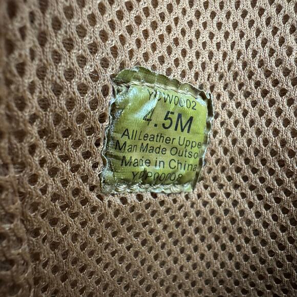 Twisted X Youth Square Toe Cowboy Boots Brown Green Leather Cross YBK0005 4.5M - Picture 7 of 8